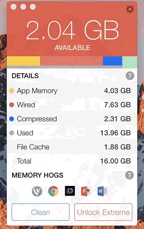 Libera RAM sul tuo Mac con Memory Clean.