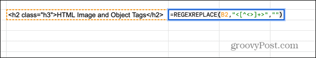 google sheet regexreplace formula