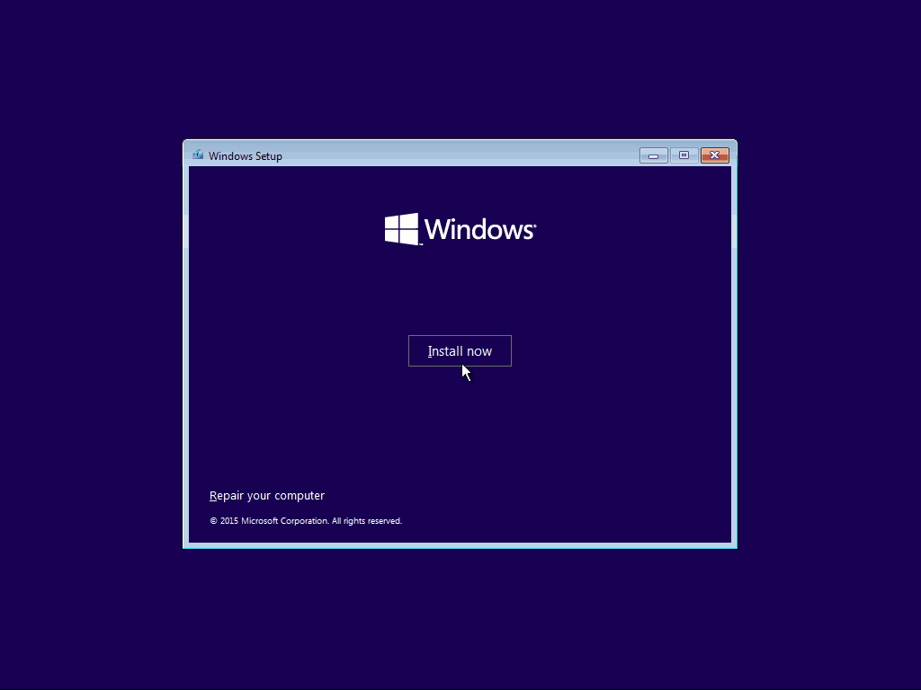 02 Installa ora Windows 10 Installazione pulita