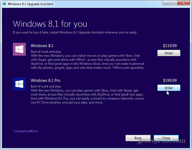 Come aggiornare Windows 7 a Windows 8.1 con Upgrade Assistant