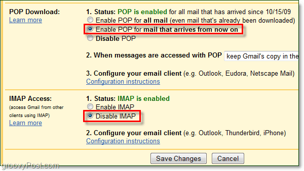 Connetti Gmail a Outlook 2010 utilizzando POP