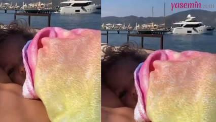 Anıl Altan, che era in vacanza, ha realizzato un video con sua figlia!