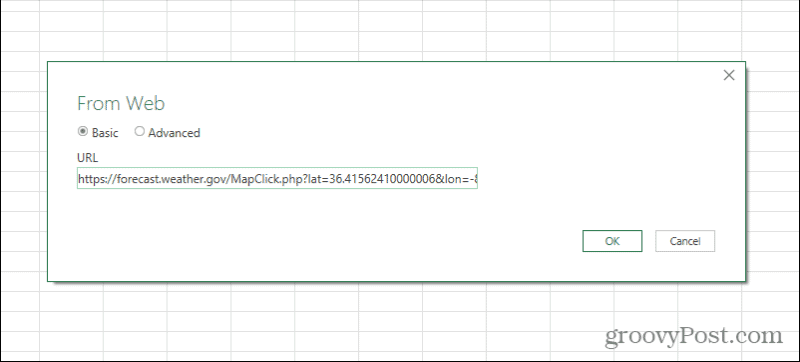 query web excel