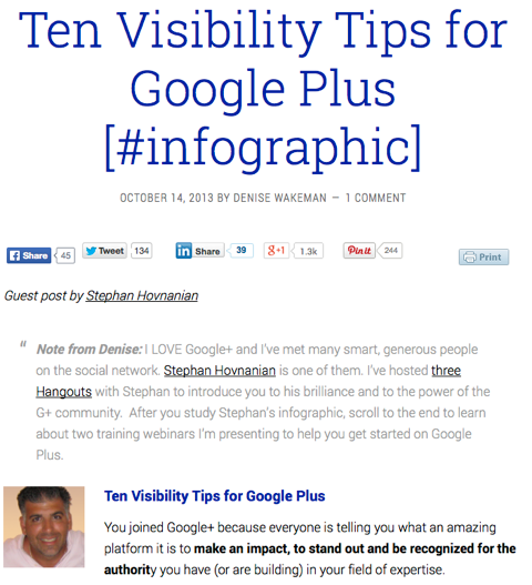 10 consigli sulla visibilità per google plus