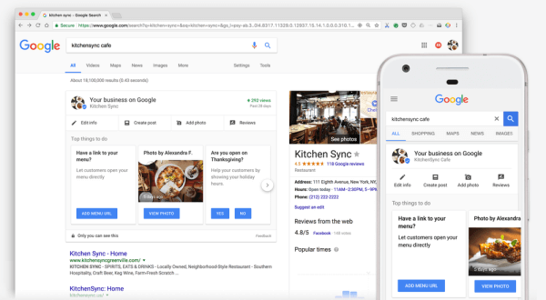 Google ha introdotto una nuova dashboard aziendale semplice e di facile accesso nella Ricerca.