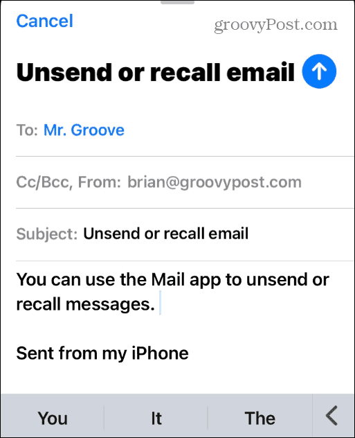 Non inviare e-mail su iPhone o iPad