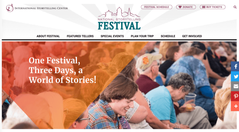 Sito web del National Storytelling Festival