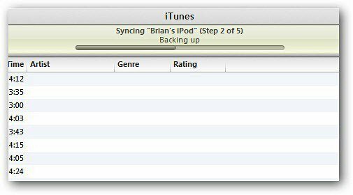 sincronizzazione iTunes