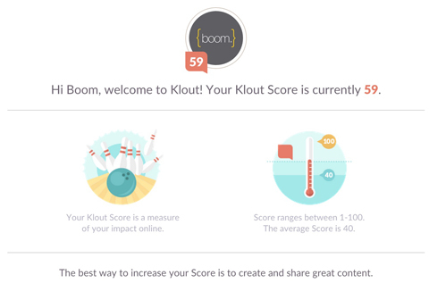 klout display