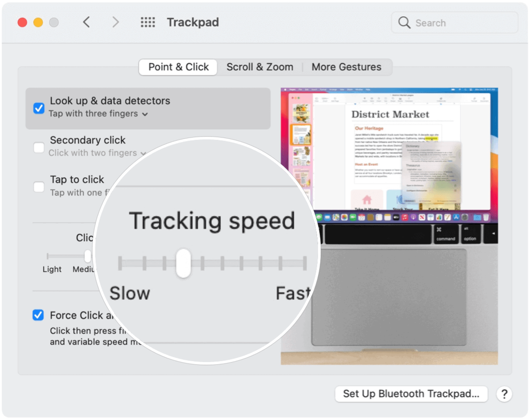 Risolvi i problemi con la velocità di tracciamento del TrackPad del mouse del tuo Mac