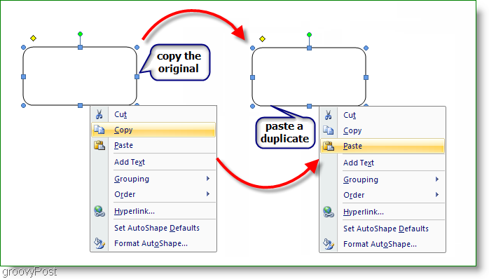 Microsoft Word 2007 Copia l'originale, incolla un duplicato