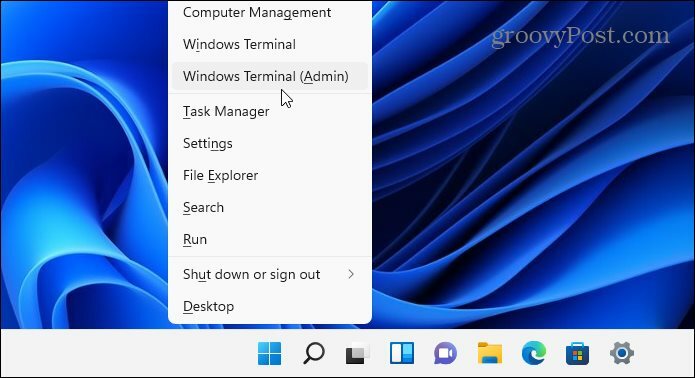 Windows Terminal Admin corregge ntoskrnl.exe bsod Windows 11