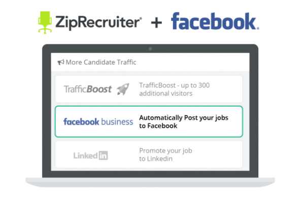 Facebook integra gli elenchi di ZipRecruiter nei segnalibri dei lavori sulla piattaforma.