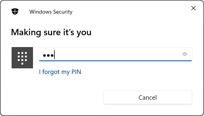 Accedi con PIN o Password