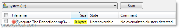 i file zero byte sono probabilmente irrecuperabili