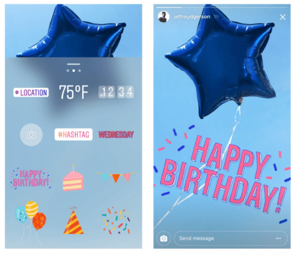 Instagram celebra un anno di storie di Instagram con nuovi adesivi per compleanni e celebrazioni.