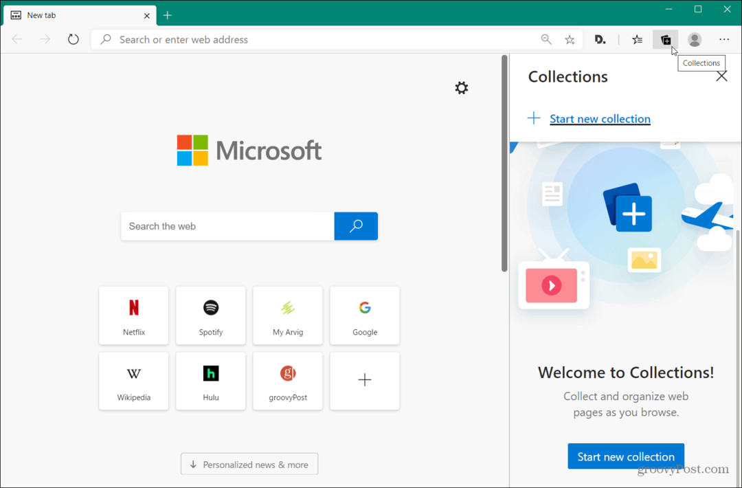 Come abilitare la funzionalità Collezioni in Microsoft Edge