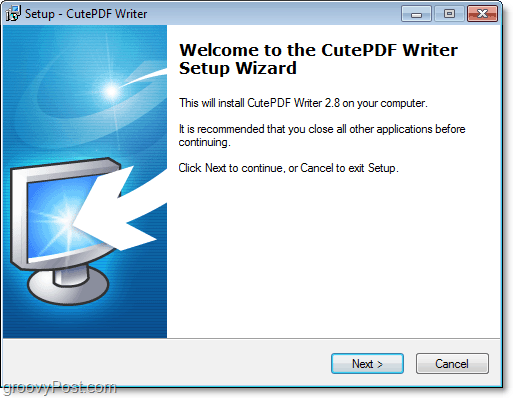 come installare cutePDF in Windows 7