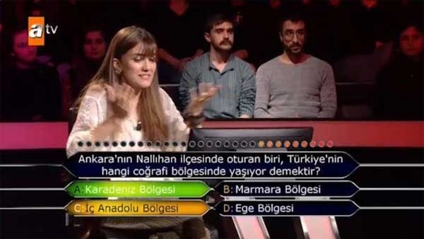 Domanda di Ankara che ha segnato Chi vuole essere milionario!