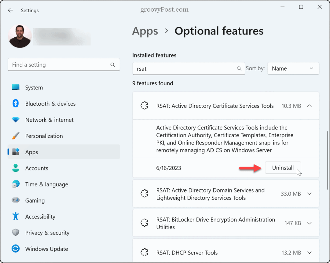 Installa RSAT su Windows 11