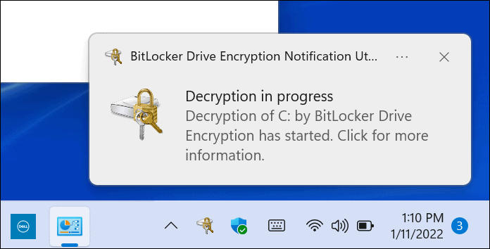 utilizzare la crittografia BitLocker in Windows 11