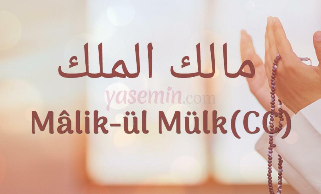 Cosa significa Malik-ul Mulk, uno dei bellissimi nomi di Allah (swt),?