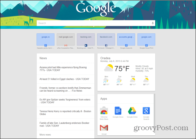 google chrome google ora nuova scheda