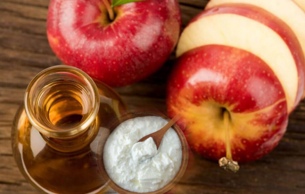 Cura dell'aceto di mele e yogurt