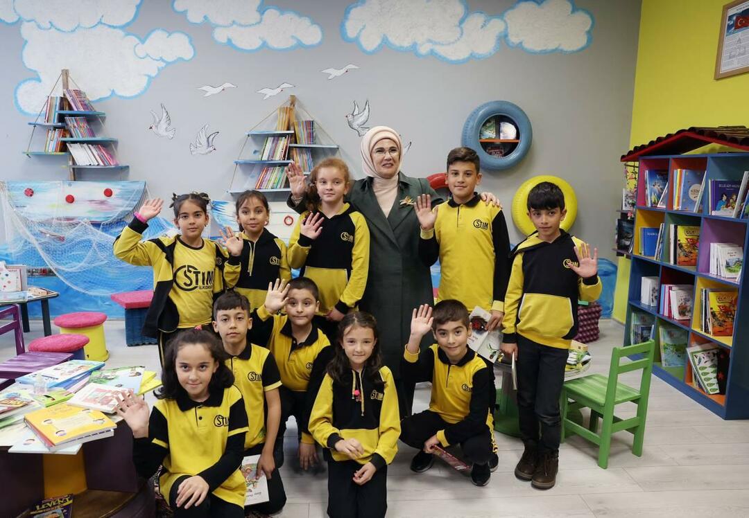 Emine Erdoğan ha incontrato i bambini ad Ankara