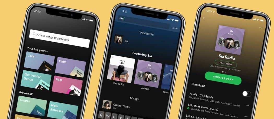 Spotify Premium Upgrade in primo piano