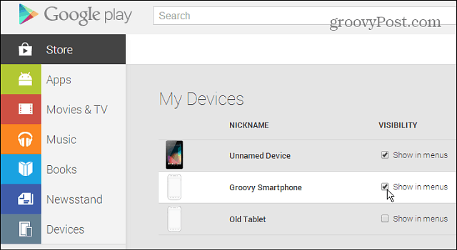 Come rimuovere i vecchi dispositivi Android dall'elenco di Google Play Store