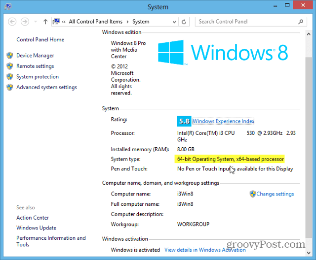 Il mio computer esegue Windows a 32 o 64 bit?