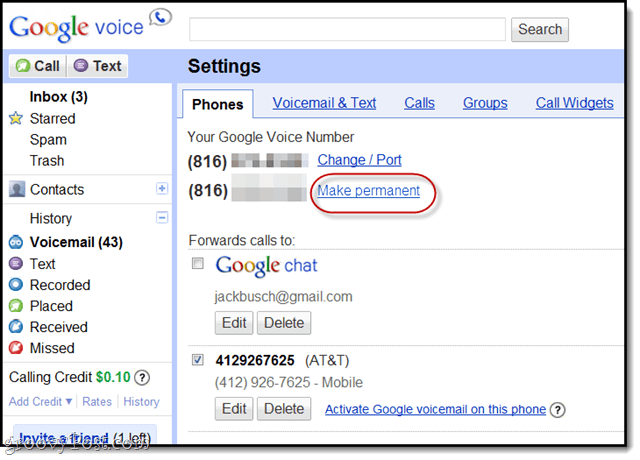 conserva il tuo vecchio numero vocale google dopo il porting