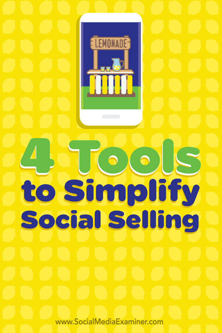 quattro strumenti per semplificare la vendita sociale