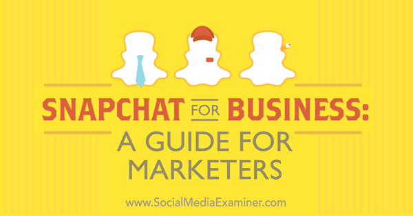 guida a snapchat for business