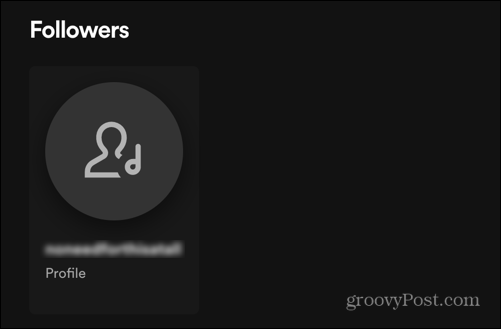 elenco dei follower di spotify