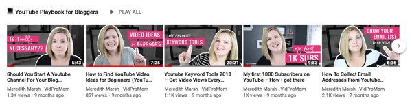 Come utilizzare una serie di video per far crescere il tuo canale YouTube, esempio di una serie di 5 video YouTube su un unico argomento