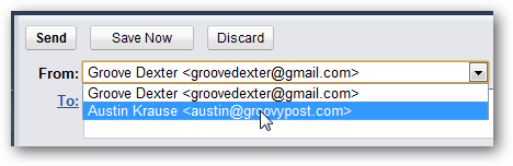 scegli l'indirizzo in gmail