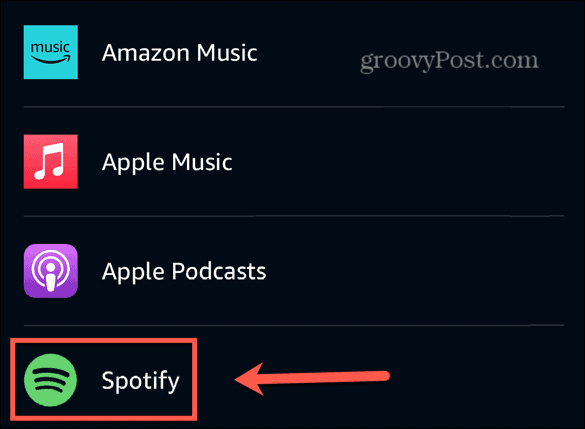 Servizi musicali Alexa Spotify