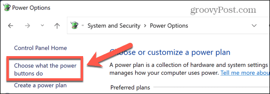 il sistema Windows sceglie cosa fanno i pulsanti di accensione