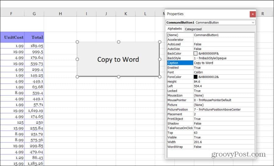 disegnare un pulsante in Excel