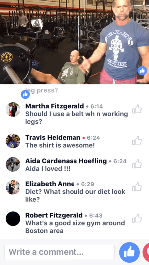 Il Celebrity Trainer Mike Ryan mostra come utilizzare la pressa per gambe in questa trasmissione dal vivo su Facebook di Gold's Gym.