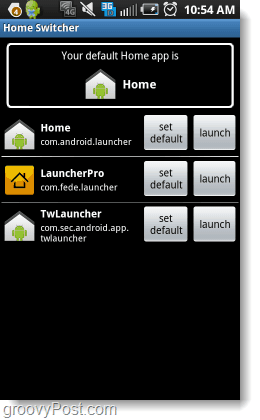 app android switcher di casa