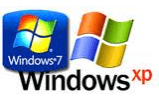 Loghi di Windows Xp e Windows 7