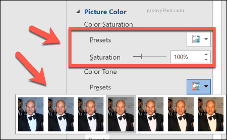 Correzioni del colore dell'immagine in Word