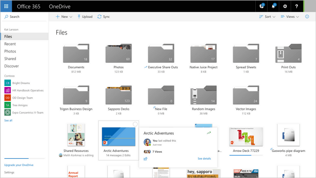Microsoft Aggiornamento di OneDrive con UI e opzioni di condivisione migliorate
