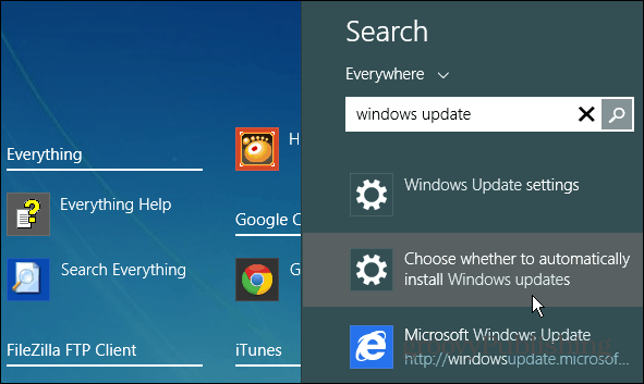 Cerca aggiornamenti di Windows