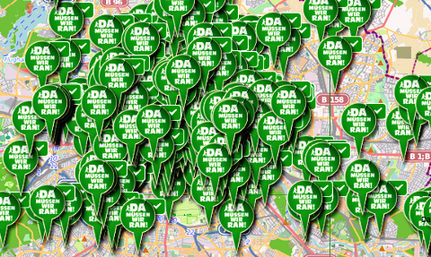 mappa del partito verde