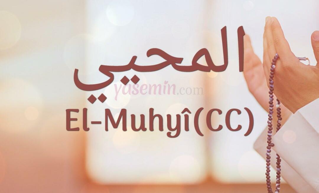 Cosa significa al-muhyi (cc)? In quali versi è menzionato al-Muhyi?
