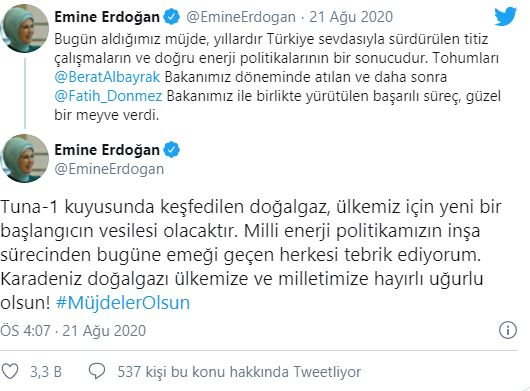 Emine Erdogan condivisione